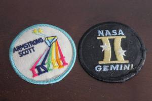 lot 101 image: TOTAL OF 2&nbsp VINTAGE NASA GEMINI SPACE MISSION&nbsp PROGRAM PATCHES , 3 &nbsp