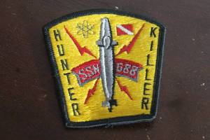 lot 109 image: U,S NAVY USS LOS ANGELES ( SSN-688)  HUNTER KILLER  SUBMARINE PATCH , 3
