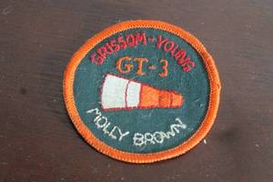 lot 112 image: VINTAGE 1960S NASA PROJECT GEMINI SPACE GT-3 GRISSOM -YOUNG MOLLY - BROWN PROGRAM PATCH&nbsp