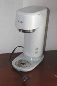 lot 142 image: MR COFFEE LIGHT GREY&nbsp SINGLE SERVED ICED AND HOT COFFEE MAKER&nbsp