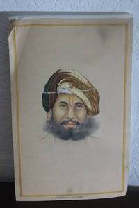 lot 210 image: VINTAGE TURBAN OF BIELWARA&nbsp HAND PAINTING ART ON PAPER&nbsp WITH&nbsp OLD HAND WRITTEN URDU SCRIPT ON BACK , 12 X 7 12 SEE PICS&nbsp