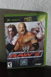 lot 228 image: XBOX WWE RAW 2 VIDEO GAME WITH MANUAL&nbsp