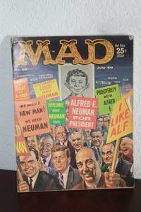 lot 249 image: MAD JULY 1960 NO.56 MAGAZINE  COVER FEATURE&nbsp OF ALFRED E. NEWMAN RUNNING FOR PRESIDENT&nbsp