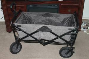 lot 250 image: MAC SPORT WTC - 192&nbsp FOLDING WAGON 35 LONG WITH TABLE&nbsp
