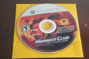 lot 209 image: MICROSOFT XBOX 360 MIDNIGHT CLUB  LOS ANGELES&nbsp VIDEO GAME&nbsp