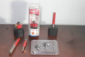lot 137 image: LOT OFASSORTED ROUTER BITS  SEE PICS&nbsp