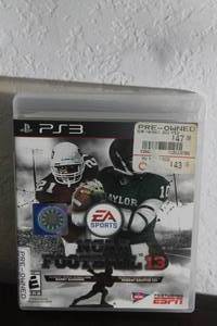 lot 183 image: PS3 NCAA EA SPORTS FOOTBALL 13 FEATURING ESPN VIDEO GAME&nbsp