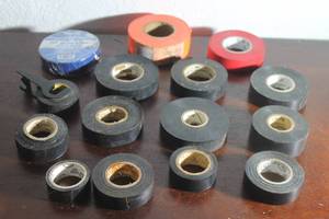 lot 78 image: TOTAL OF 15 ROLLS OF ELECTRIC TAPES&nbsp