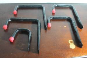 lot 41 image: TOTAL OF 5 HEAVY DUTY MOUNT GARAGE HOOK BRACKETS&nbsp