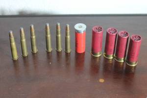 lot 27 image: TOTAL OF 6 WINCHESTER 30-30 AMMO &amp TOTAL OF 5 WINCHESTER 12 GAUGE AMMO