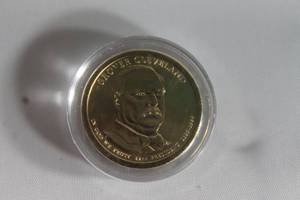 lot 61 image: PRESIDENT DOLLAR COIN GLOVER CLEVELAND 1885-1889