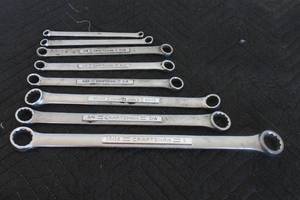 lot 70 image: LOT OF 8 CRAFTSMAN ASSORTED SIZE&nbsp MM DOUBLE CLOSED WRENCHES
