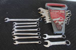 lot 71 image: LOT OF 15PCS HUSKY ASSORTED COMBONATION WRENCHES