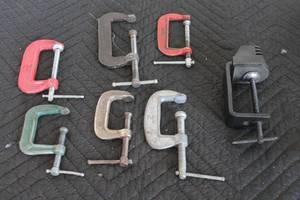 lot 94 image: LOT OF 7 ASSORTED CLAMPS