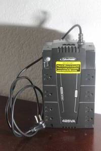 lot 132 image: CYBERPOWER 425VA&nbsp , CP425HGA&nbsp BATTERY BACK UP SYSTEM&nbsp
