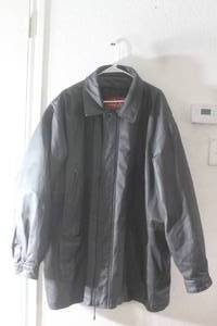 lot 191 image: HINDS 90S STREETWEAR MENS BLACK LEATHER JACKET SIZE 4XL&nbsp