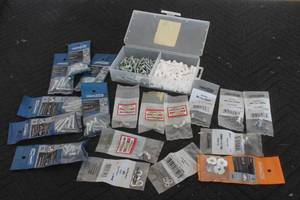 lot 197 image: LOT OF SCREWS WASHERS HEX BOLTS  T-NUTS AND WING NUTS  SEE PICS&nbsp