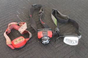 lot 203 image: TOTAL OF 3&nbsp LED HEADLIGHTS HEAD LAMPS ,&nbsp ENERGIZER . COAST , BUSHNELL&nbsp