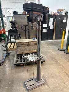 lot 8 image: DRILL PRESS 202403 WITH 2 STAINLESS STEEL DISC STIRRER, DISPERSIVE DISC AGITATOR WITH STIRRING ROD