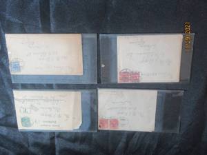 lot 109 image: 4 VINTAGE HAND WRITTEN LETTERS DATED 1900