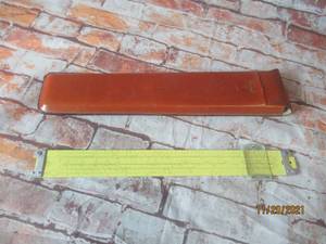 lot 188 image: PICKETT  ECKER TRIG DUPLEX DEMONSTRATION SLIDE RULER N1010-ES WITH CASE