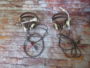 lot 196 image: 2 PAIR OF VINTAGE  TELEX 600-1 HEADPHONES