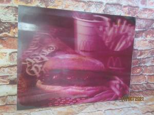 lot 199 image: VINTAGE HOLOGRAPHIC MCDONALDS SIGN