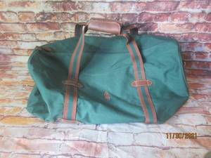 lot 233 image: VINTAGE RALPH LAUREN RUGGED TWILL DUFFLE BAG