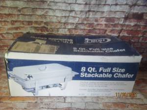 lot 255 image: 8QT FULL SIZE STACKABLE CHAFER