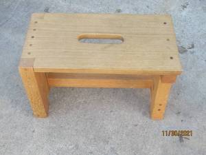 lot 264 image: WOODEN STEP STOOL