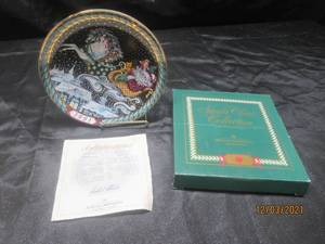 lot 292 image: SANTA CLAUS 1991 COLLECTION PLATE THE JOURNEY  , IN ORIGINAL BOX&nbsp