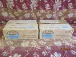 lot 10 image: 24 KERR REGULAR MASON JARS 1QT
