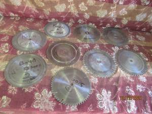 lot 55 image: 9 ASSORTED SAW BLADES