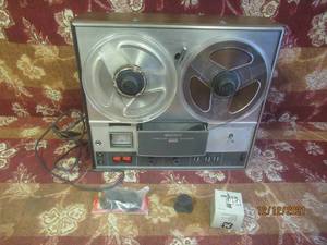 lot 76 image: VINTAGE SONY 3 HEAD STEREO CORDER TC-3520 WITH ACCESSORIES (REEL TO REEL)