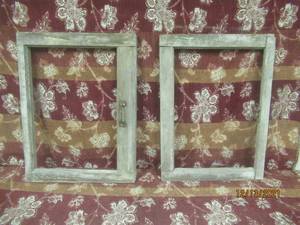 lot 89 image: 2 VINTAGE WINDOW PANES