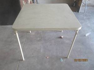 lot 134 image: FOLDING  CARD TABLE