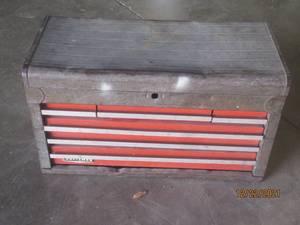 lot 152 image: CRAFTSMAN 7 DRAWER TOOL BOX WITH CONTENTS