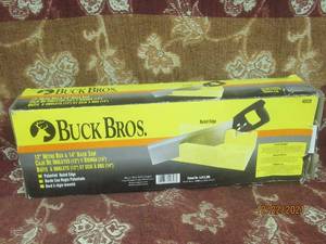 lot 164 image: BUCK BROS 12 MITER BOX AND 14 BACK SAW IN ORIGINAL BOX