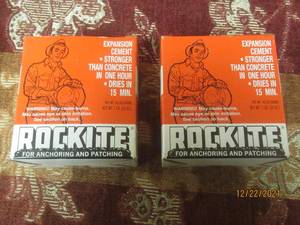 lot 171 image: 2 PACKS ROCKTITE FOR ANCHORING AND PATCHING