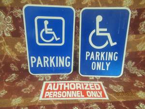 lot 176 image: 3 METAL SIGNS