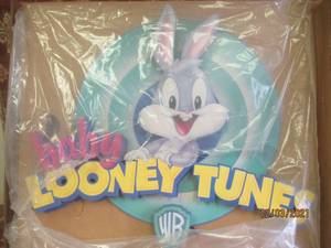 lot 258 image: WARENER BROS 1997 CLASSIC COLLECTION BABY LOONEY TUNES CARDBOARD SIGN
