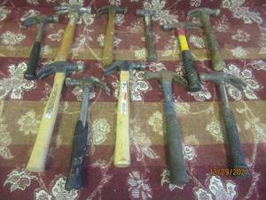 lot 238 image: 11 METAL HEAD HAMMERS