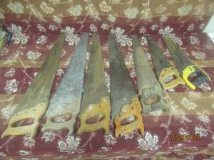 lot 239 image: 7 HAND SAWS