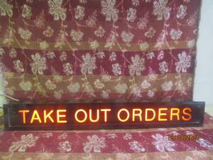 lot 268 image: ELECTRONIC LED SIGN 45L