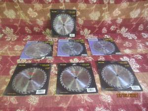 lot 281 image: 7 CARBON SAWBLADES 7.4