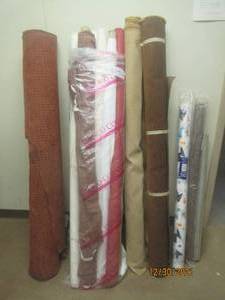 lot 334 image: LOT OF FABRIC ROLLS