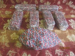 lot 274 image: CYCLING CAP HEAD GEAR CONFEDERATE FLAG DESIGN 6 PACKS