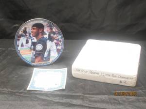 lot 354 image: KEN GRIFFEY JR ALL-STAR GAME HOME RUN CHAMPION COLLECTORS PLATE #1182A WITH SIGNITURE AND C.O.A