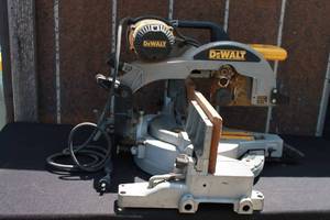 lot 97 image: DEWALT COMPOUND MITER SAW&nbsp