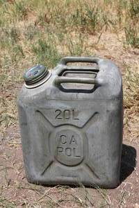 lot 100 image: SCEBTER DRAB MILITARY FUEL CAN 20L&nbsp